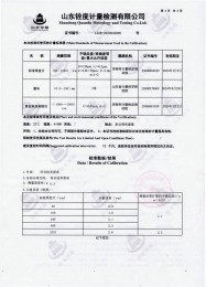 檢測儀器報告證書：塗層測厚儀
